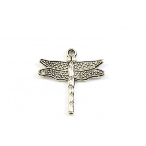 ANTIQUE SILVER DRAGONFLY  PENDANT 